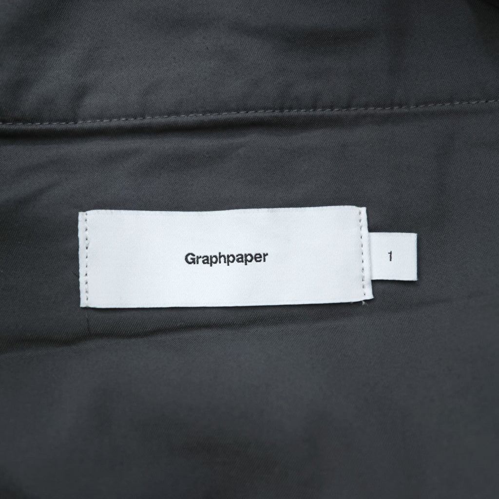 Graphpaper 日本製 ソロテックス ツイル ワイドテーパード シェフパンツ イージーパンツ S グレー ワイド Solotex Twill Wide Tapered Chef Pants GM243-40326B