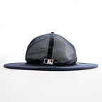 NEW ERA ロングブリムハット Fitted Long Brim Hat ニューヨーク・ヤンキース 59FIFTY Trucker ネイビー