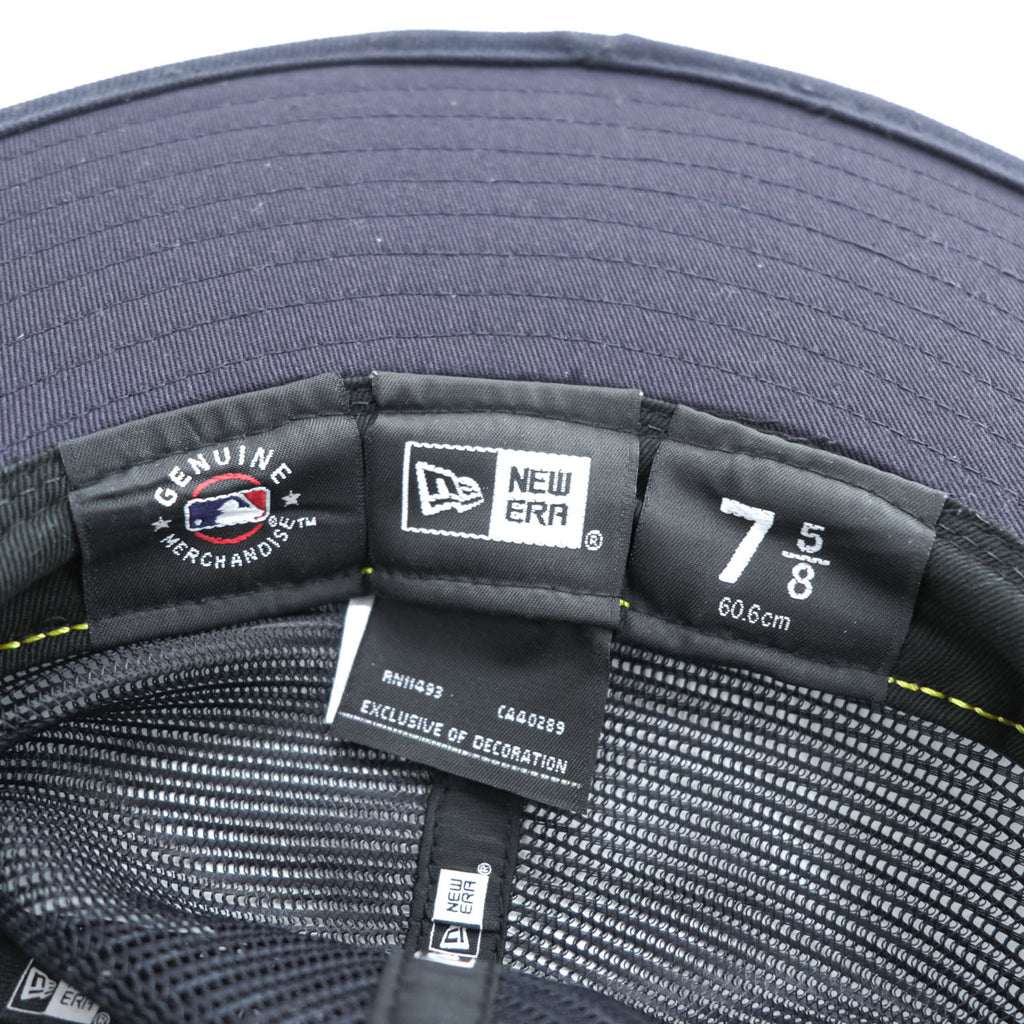 NEW ERA ロングブリムハット Fitted Long Brim Hat ニューヨーク・ヤンキース 59FIFTY Trucker ネイビー