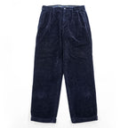 Brooks Brothers ワイド 2タック コーデュロイパンツ スラックス ELLIOT L ネイビー プリーツ ダブルカフス