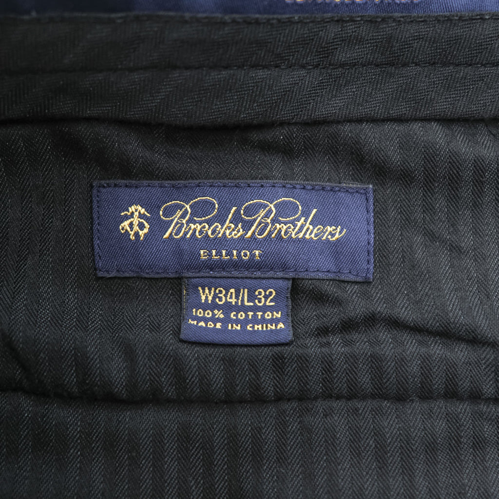 Brooks Brothers ワイド 2タック コーデュロイパンツ スラックス ELLIOT L ネイビー プリーツ ダブルカフス