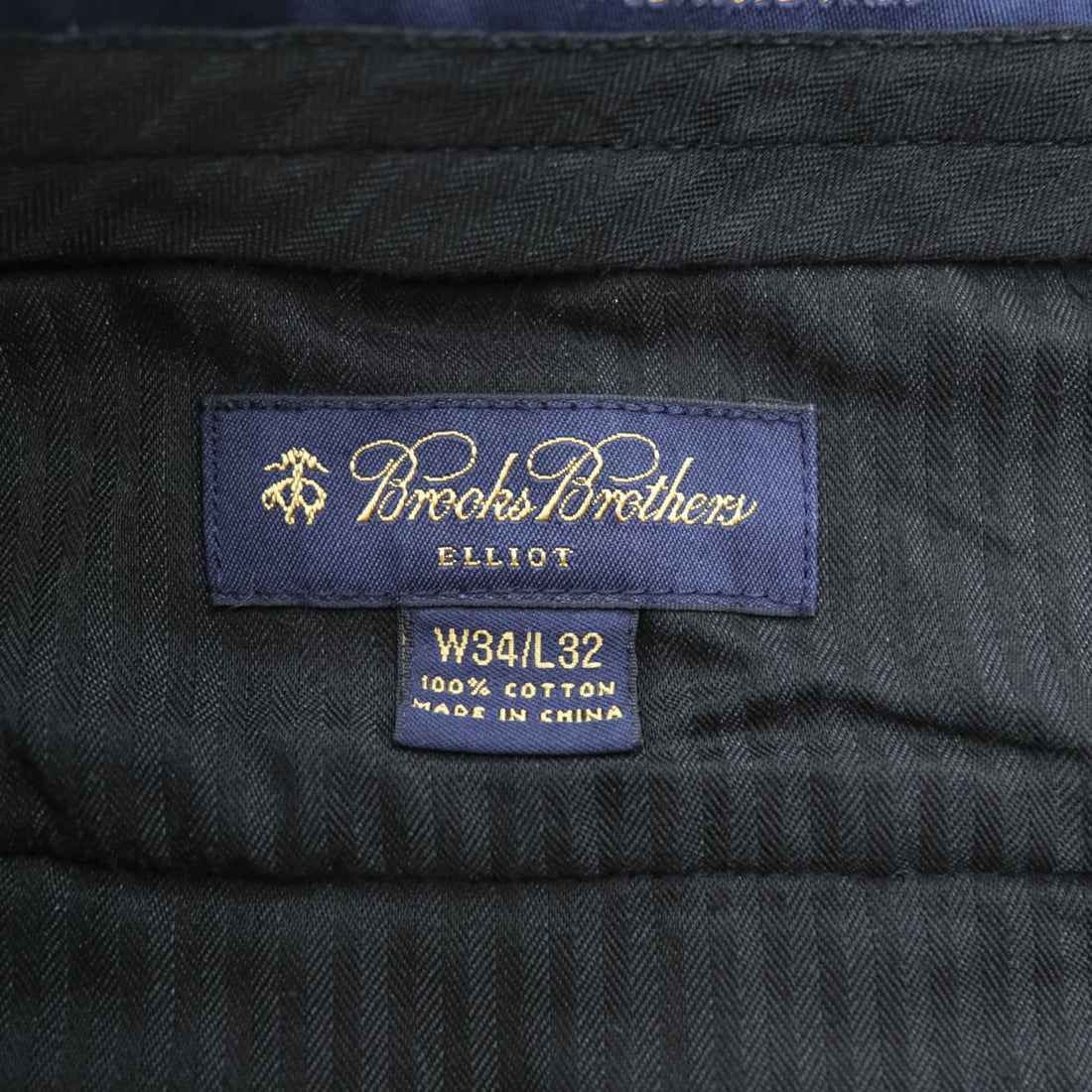Brooks Brothers ワイド 2タック コーデュロイパンツ スラックス ELLIOT L ネイビー プリーツ ダブルカフス