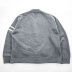 SKOOKUM レタード ニット カーディガン M グレー BEAMS別注 Letterman ワッペン 92-15-0288-202
