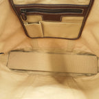 Ralph Lauren Big Pony Embroidered Cotton Canvas Tote Bag Beige Brown