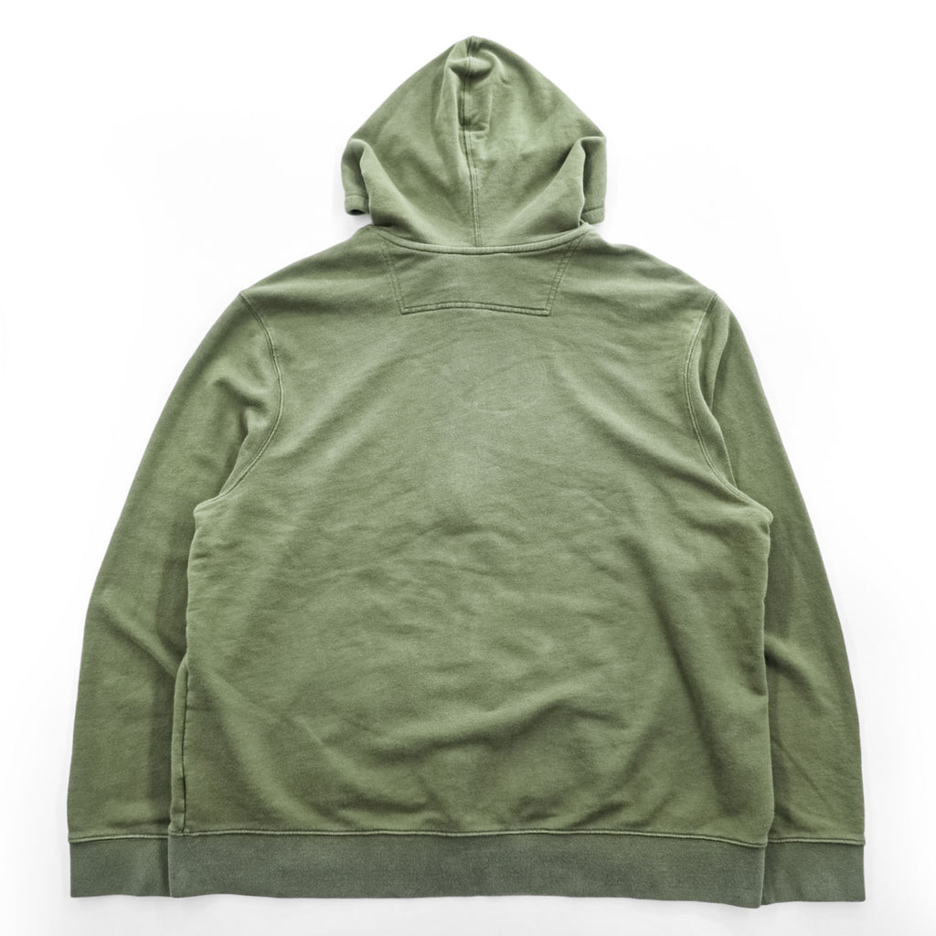L.L.Bean ジップパーカー XL カーキ グリーン SLIGHTLY FITTED フロントポケット 501147
