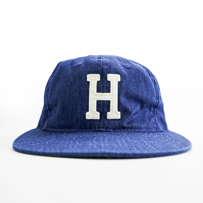EBBETS FIELD FLANNELS Hワッペン USA製 ベースボールキャップ レザー アジャスターベルト