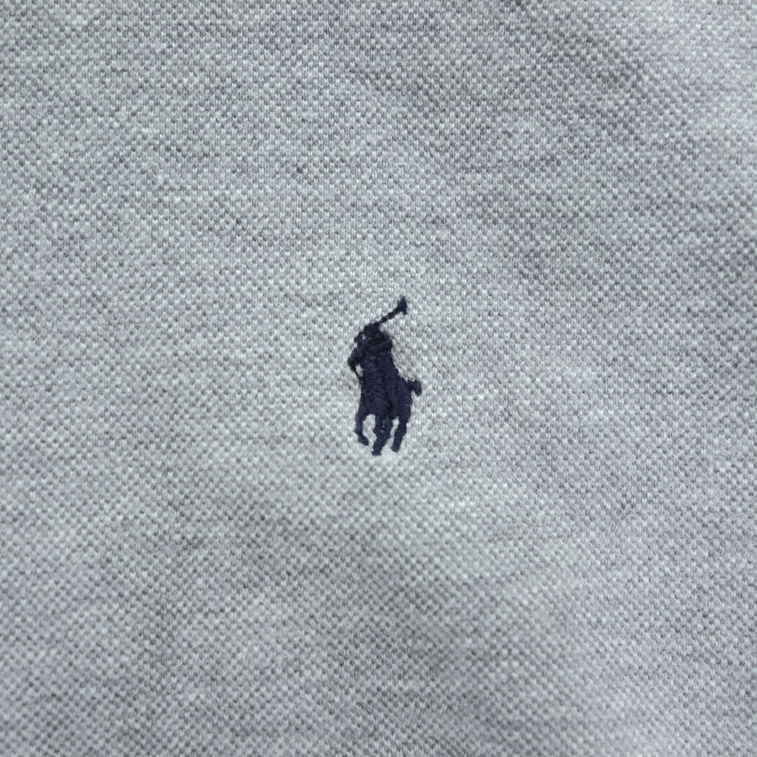Polo Ralph Lauren 90年代 ヴィンテージ 鹿の子 タートルネック スウェット トレーナー XL グレー 裏起毛 スモールポニー ロゴ 刺繍