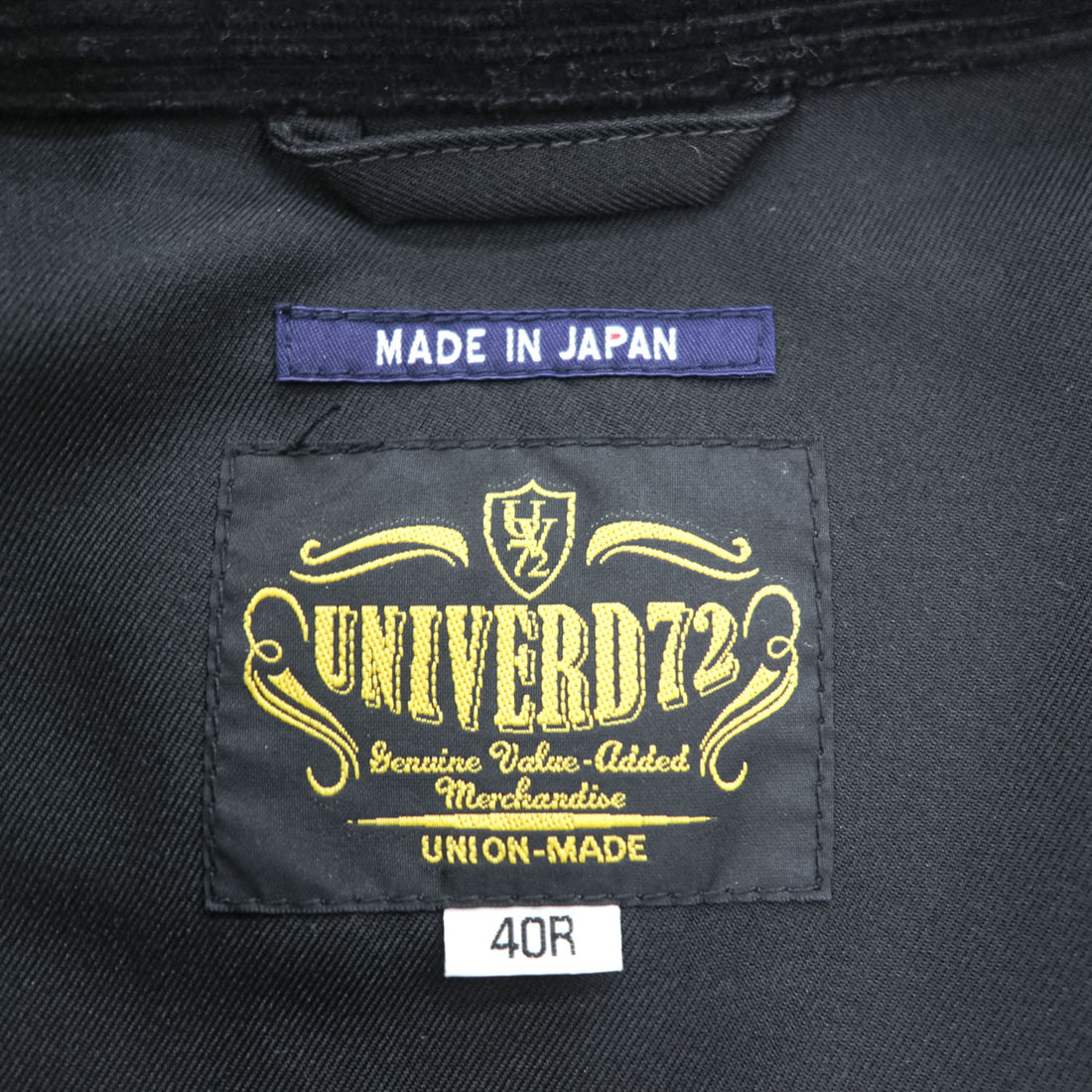 UNIVERD72 日本製 ハウンドトゥース 千鳥格子 ハンティングジャケット ワークジャケット L グレー ツイード ダブルジップ 襟コーデュロイ IDEAL チンストラップ HOUSTON