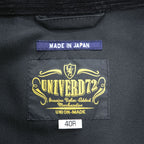 UNIVERD72 日本製 ハウンドトゥース 千鳥格子 ハンティングジャケット ワークジャケット L グレー ツイード ダブルジップ 襟コーデュロイ IDEAL チンストラップ HOUSTON