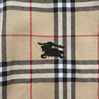 BURBERRY イタリア製 現行タグ 長袖 ボタンダウンシャツ M ベージュ ノバチェック BA-0025-2000 未使用品