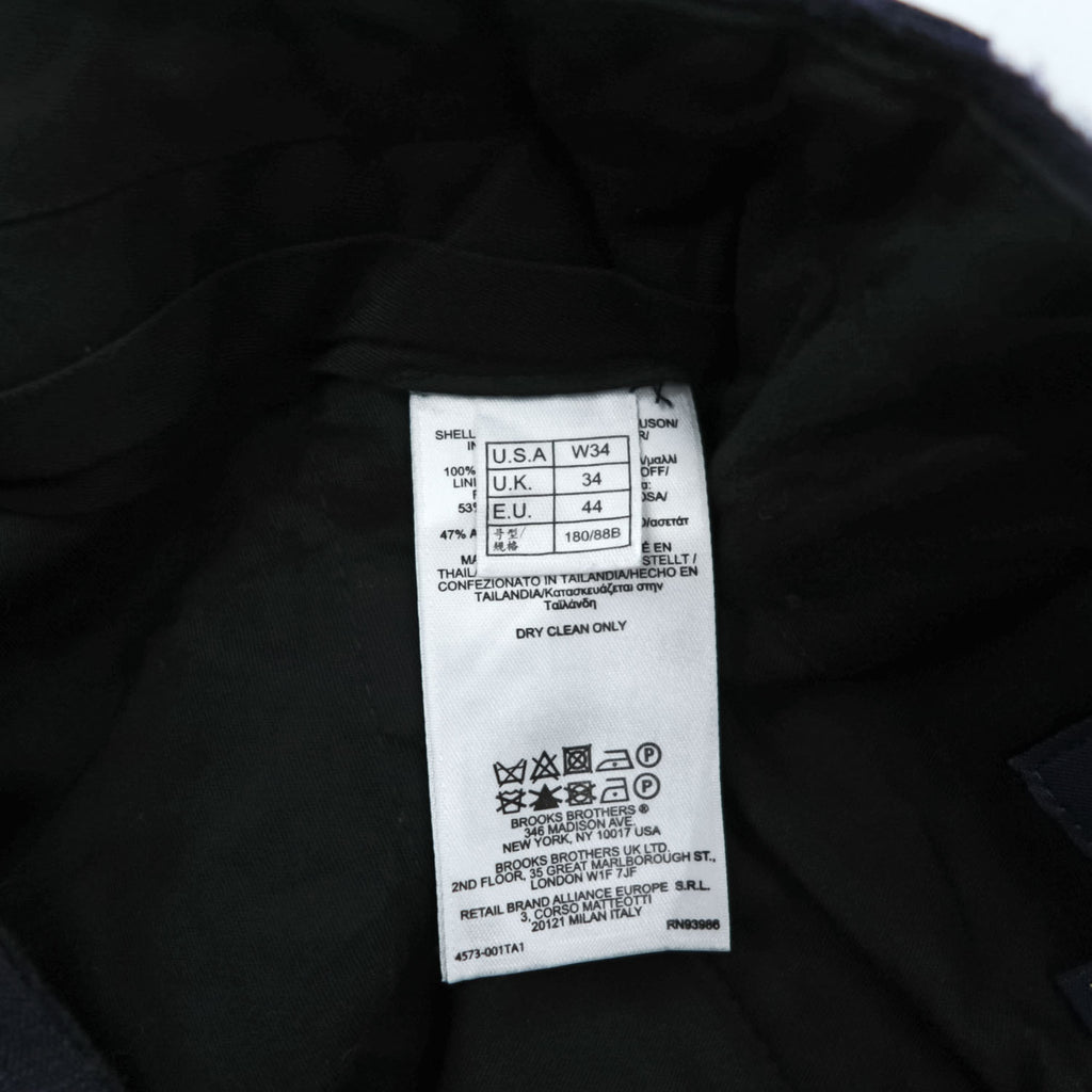 Brooks Brothers Navy Wool Dress Pants W34 Made in Thailand