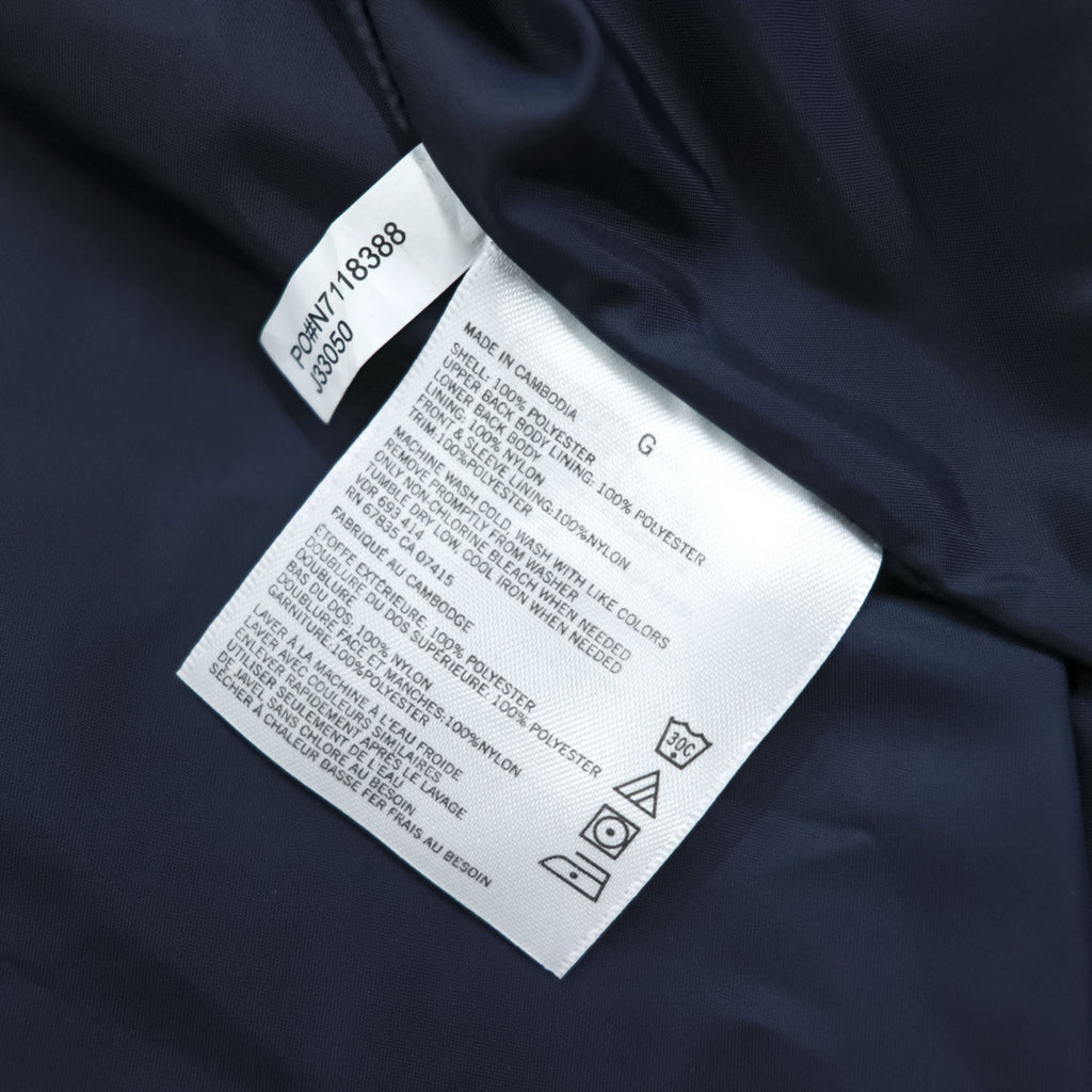 NAUTICA Swing Top Harrington Jacket, Size L, Navy, with a single logo accent.