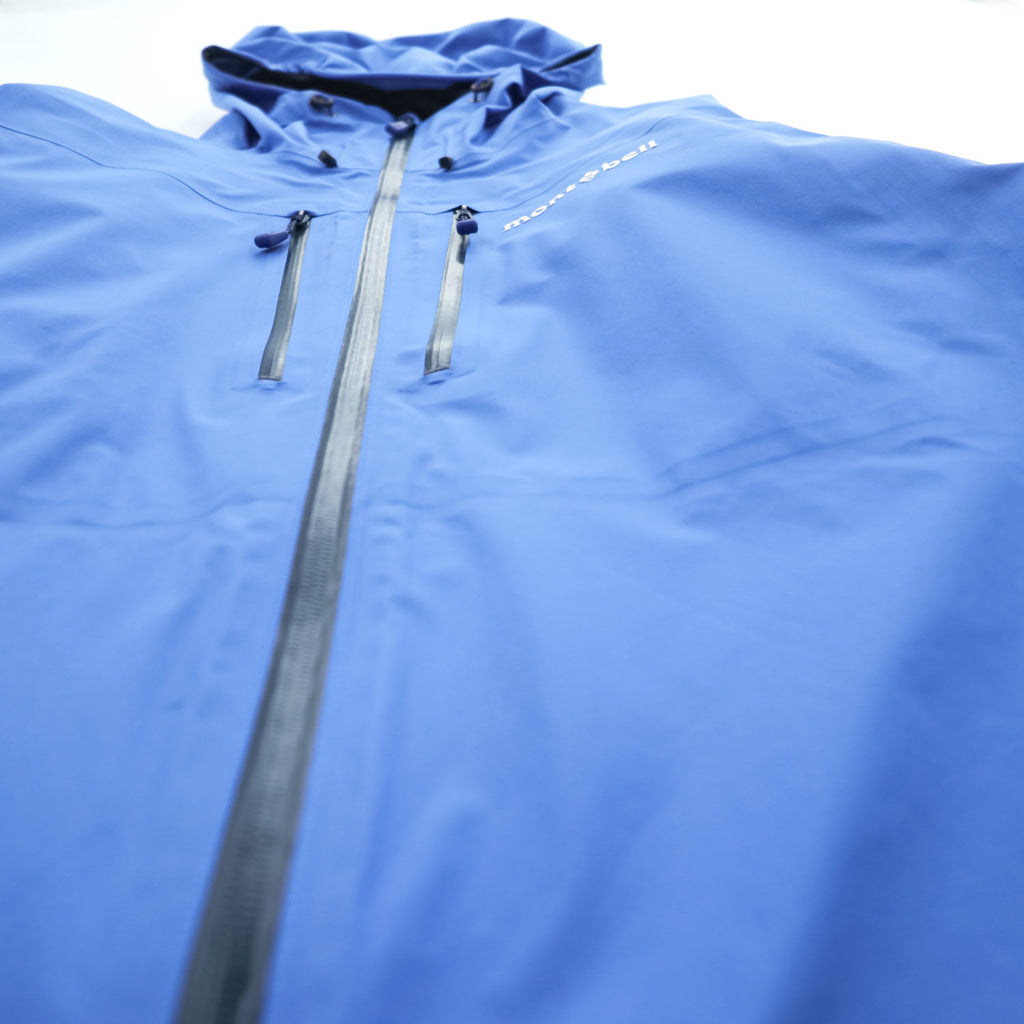 mont-bell テンペストジャケット Tempest Jacket ゴアテックス GORE-TEX 防水 マウンテンパーカー シェル レインジャケット M ブルー ドローコード 止水ジップ 1128721