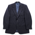 90年代 USA製 ヴィンテージ 100%カシミヤ テーラードジャケット ブレザー L ネイビー  2B macy's men's store CLUB ROOM