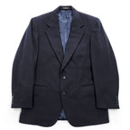 90年代 USA製 ヴィンテージ 100%カシミヤ テーラードジャケット ブレザー L ネイビー  2B macy's men's store CLUB ROOM