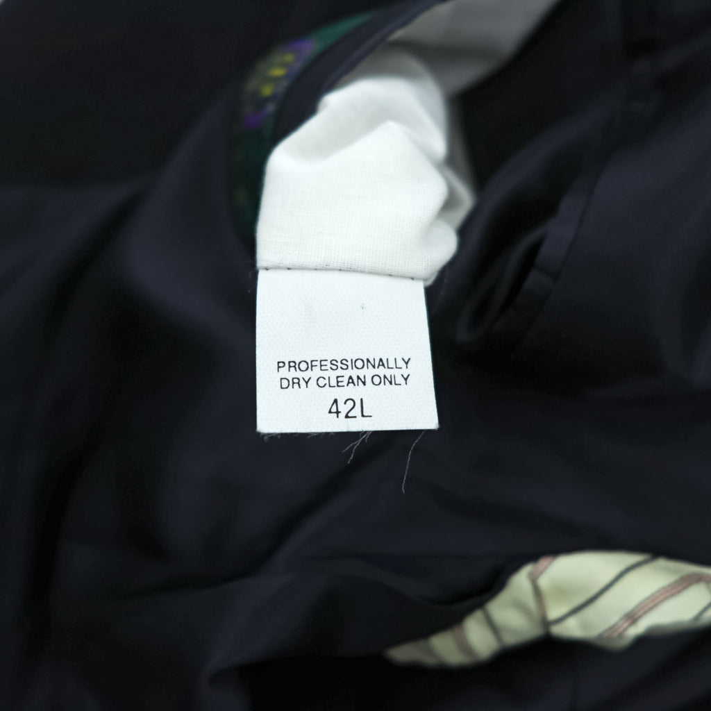90年代 USA製 ヴィンテージ 100%カシミヤ テーラードジャケット ブレザー L ネイビー  2B macy's men's store CLUB ROOM