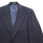 90年代 USA製 ヴィンテージ 100%カシミヤ テーラードジャケット ブレザー L ネイビー  2B macy's men's store CLUB ROOM