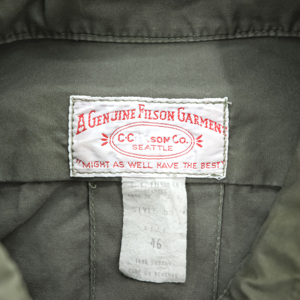 FILSON 80年代 USA製 ミリタリー フィールドジャケット L カーキ グリーン エポレット STYLE 53