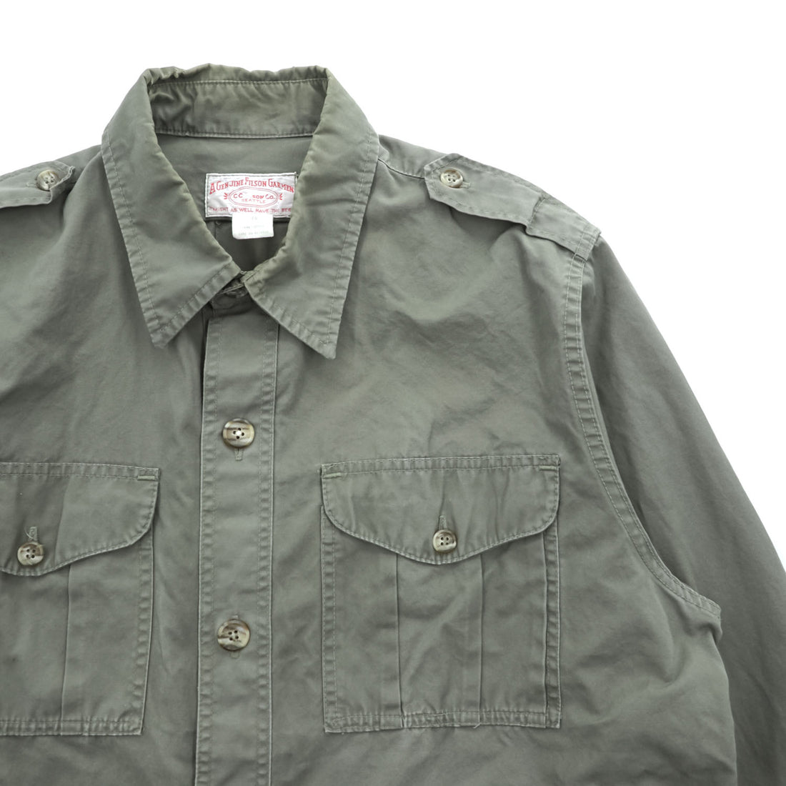 FILSON 80年代 USA製 ミリタリー フィールドジャケット L カーキ グリーン エポレット STYLE 53
