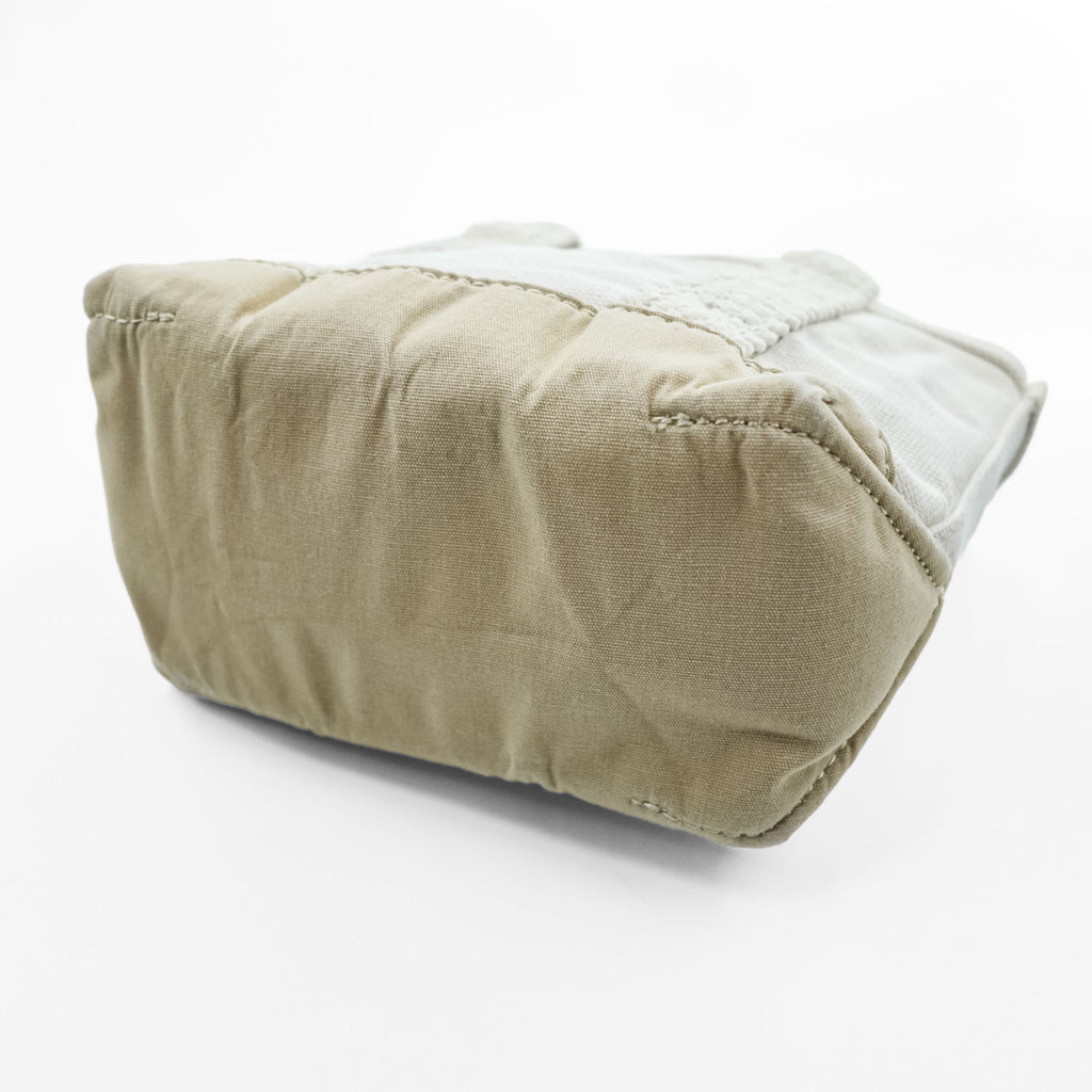 L.L.Bean キャンバス トートバッグ 編み込み ハンドル ホワイト ベージュ 295303
