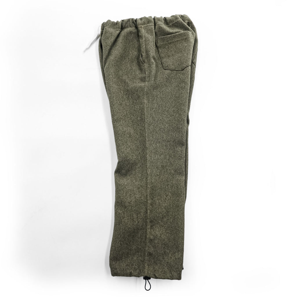Remi Relief The Golden State Tweed Look Wide Leg Drawstring Pants Olive Gray S Japan