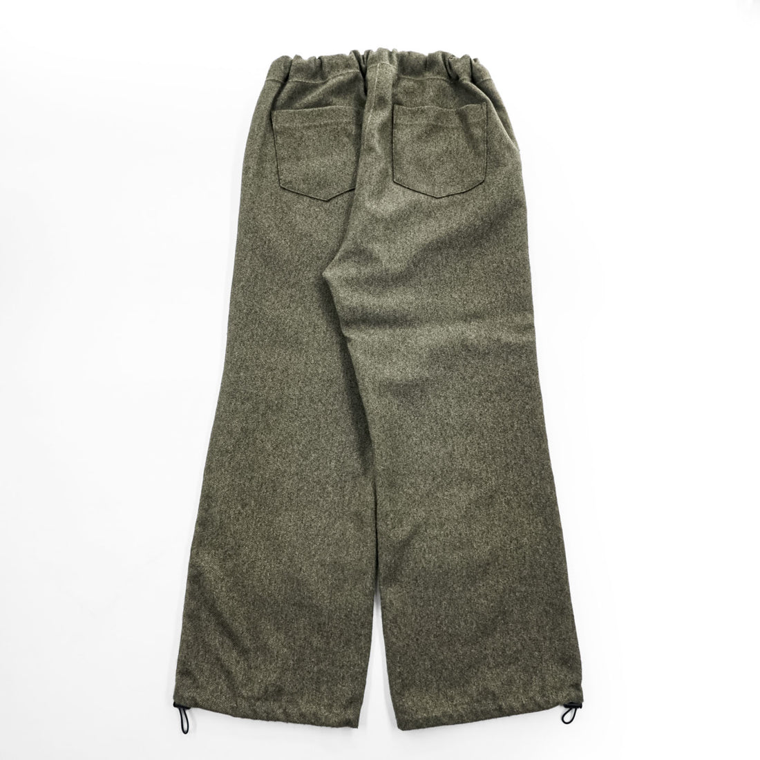 Remi Relief The Golden State Tweed Look Wide Leg Drawstring Pants Olive Gray S Japan