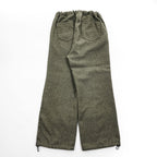 Remi Relief The Golden State Tweed Look Wide Leg Drawstring Pants Olive Gray S Japan