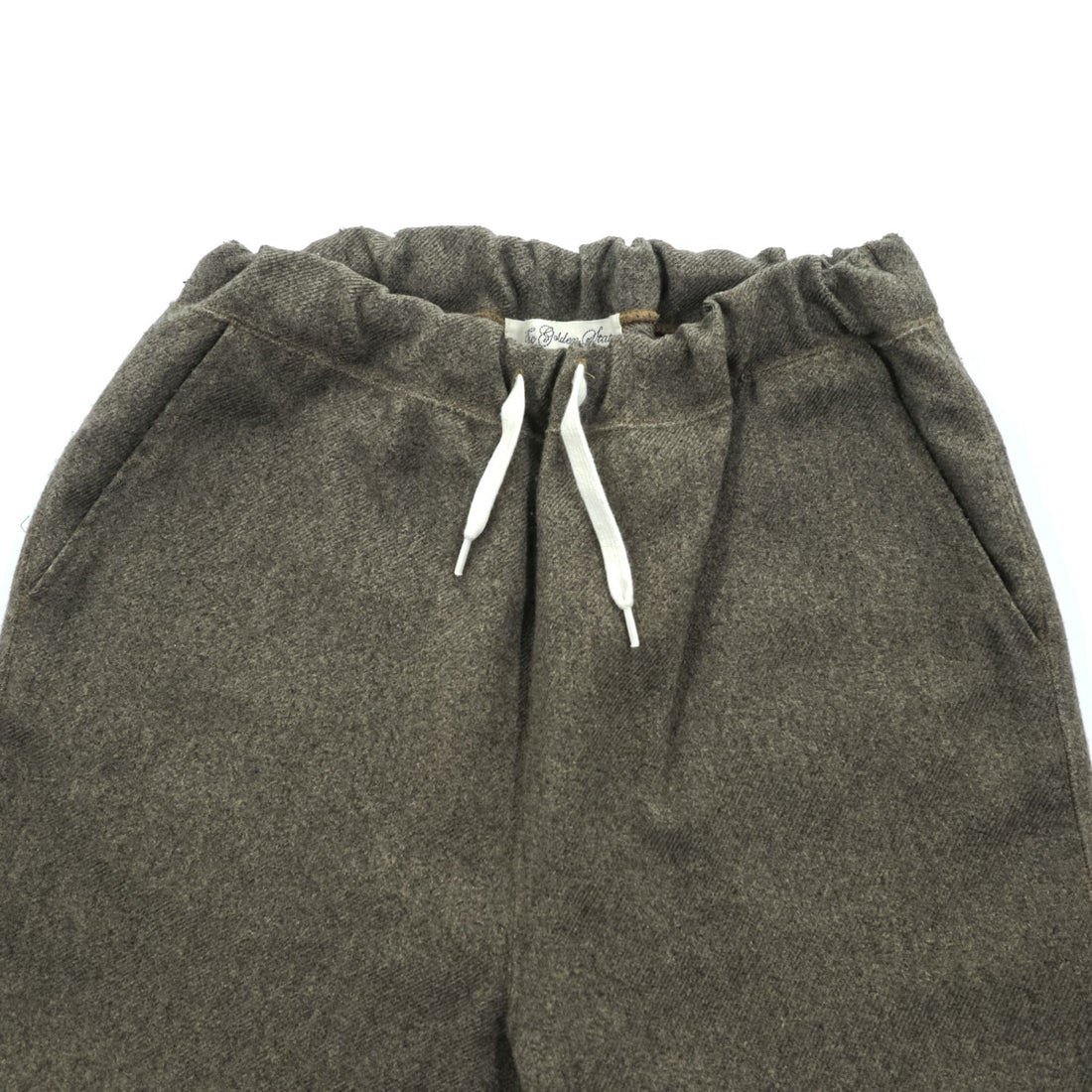 Remi Relief The Golden State Tweed Look Wide Leg Drawstring Pants Olive Gray S Japan