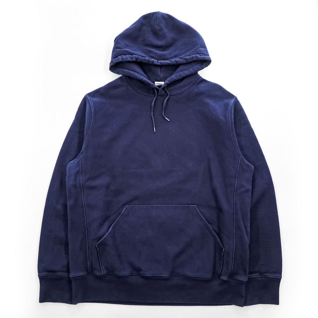 J.CREW プルオーバー パーカー L ネイビー 裏起毛 ヘビーウェイト リバースウィーブ カンガルーポケット BJ353