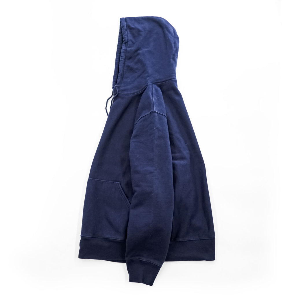 J.CREW プルオーバー パーカー L ネイビー 裏起毛 ヘビーウェイト リバースウィーブ カンガルーポケット BJ353