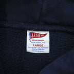 J.CREW プルオーバー パーカー L ネイビー 裏起毛 ヘビーウェイト リバースウィーブ カンガルーポケット BJ353