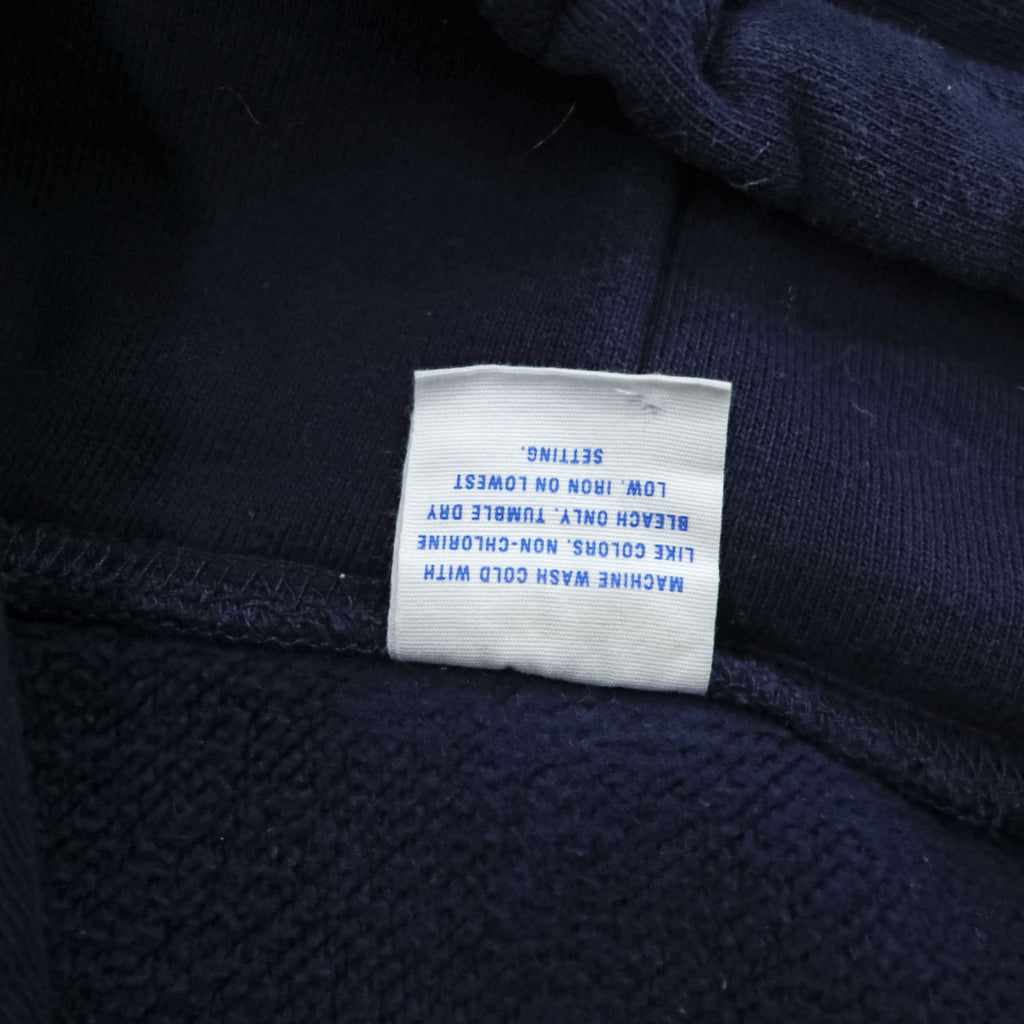 J.CREW プルオーバー パーカー L ネイビー 裏起毛 ヘビーウェイト リバースウィーブ カンガルーポケット BJ353