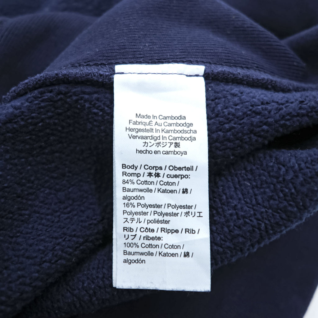 J.CREW プルオーバー パーカー L ネイビー 裏起毛 ヘビーウェイト リバースウィーブ カンガルーポケット BJ353