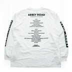 Johnbull 長袖 ロングスリーブ Tシャツ THE BEATLES ビートルズ ABBEY ROAD 両面プリント ロンT ホワイト JT251C01 244-0407