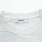 Johnbull 長袖 ロングスリーブ Tシャツ THE BEATLES ビートルズ ABBEY ROAD 両面プリント ロンT ホワイト JT251C01 244-0407
