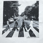 Johnbull 長袖 ロングスリーブ Tシャツ THE BEATLES ビートルズ ABBEY ROAD 両面プリント ロンT ホワイト JT251C01 244-0407