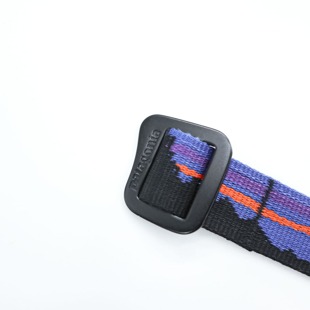 Patagonia フリクションベルト ブラック ブルー アルミニウム バックル