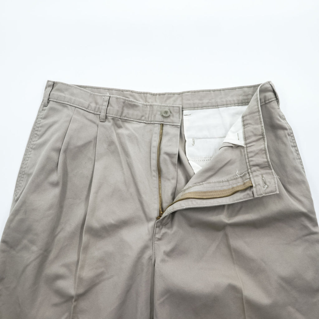 DOCKERS ( Levi's ) 90年代 ヴィンテージ チノパンツ L ベージュ 2タック プリーツ