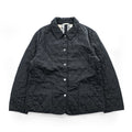 BURBERRY LONDON 英国製 キルティングジャケット XL ブラック イングランド製 裏地ノバチェック スナップボタン GBBURLDROT