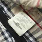 BURBERRY LONDON 英国製 キルティングジャケット XL ブラック イングランド製 裏地ノバチェック スナップボタン GBBURLDROT