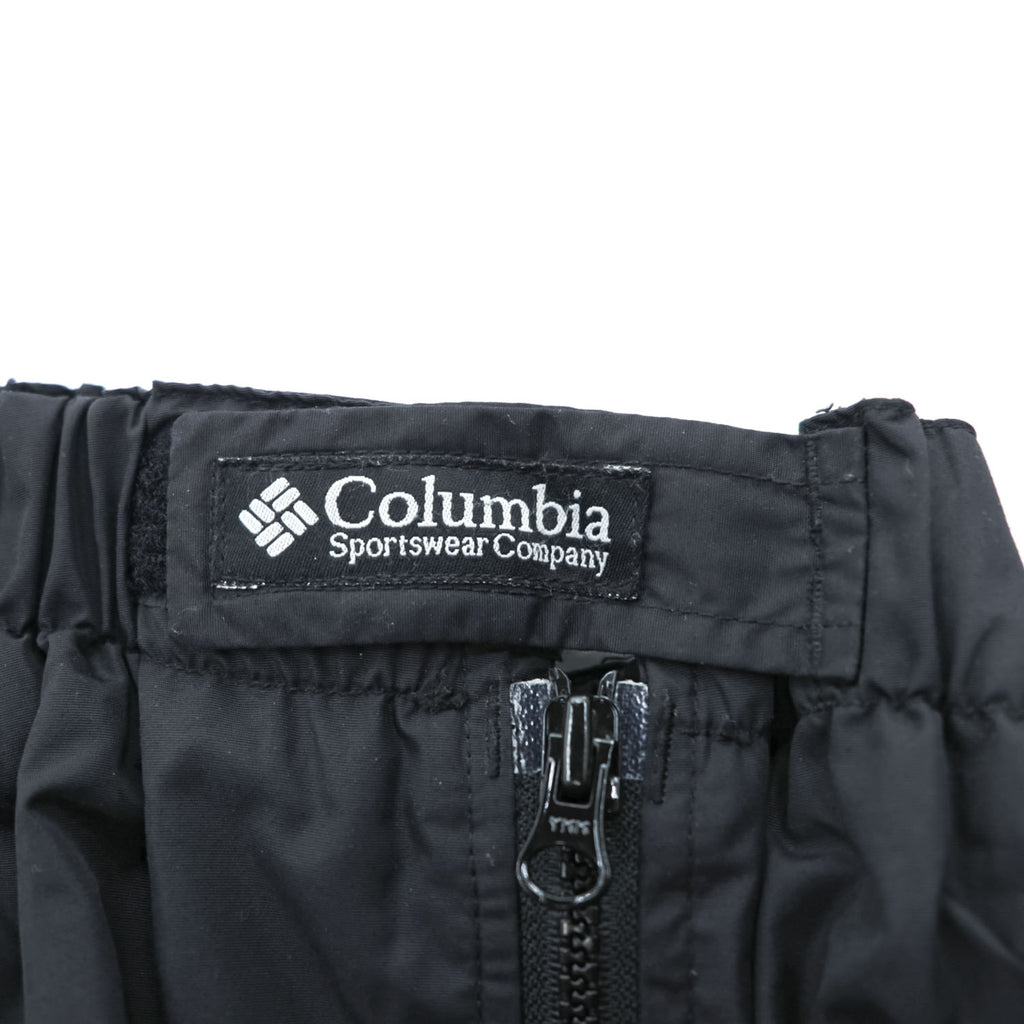 90s Columbia SM8180 Full Side Zip Snow Pants Black Men's M