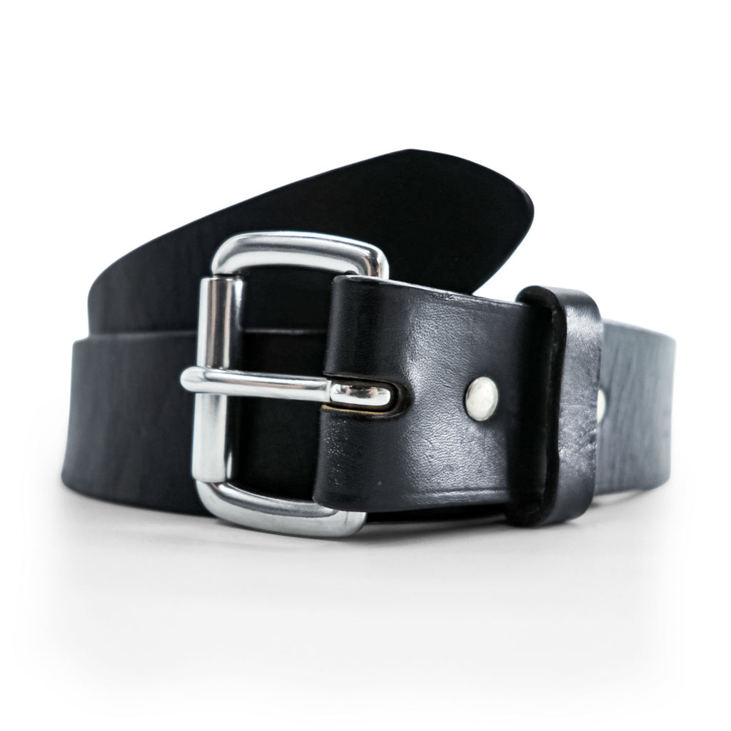 FILSON ブライドルレザー ベルト ブラック シルバー ローラー メタル バックル 35mm 本革