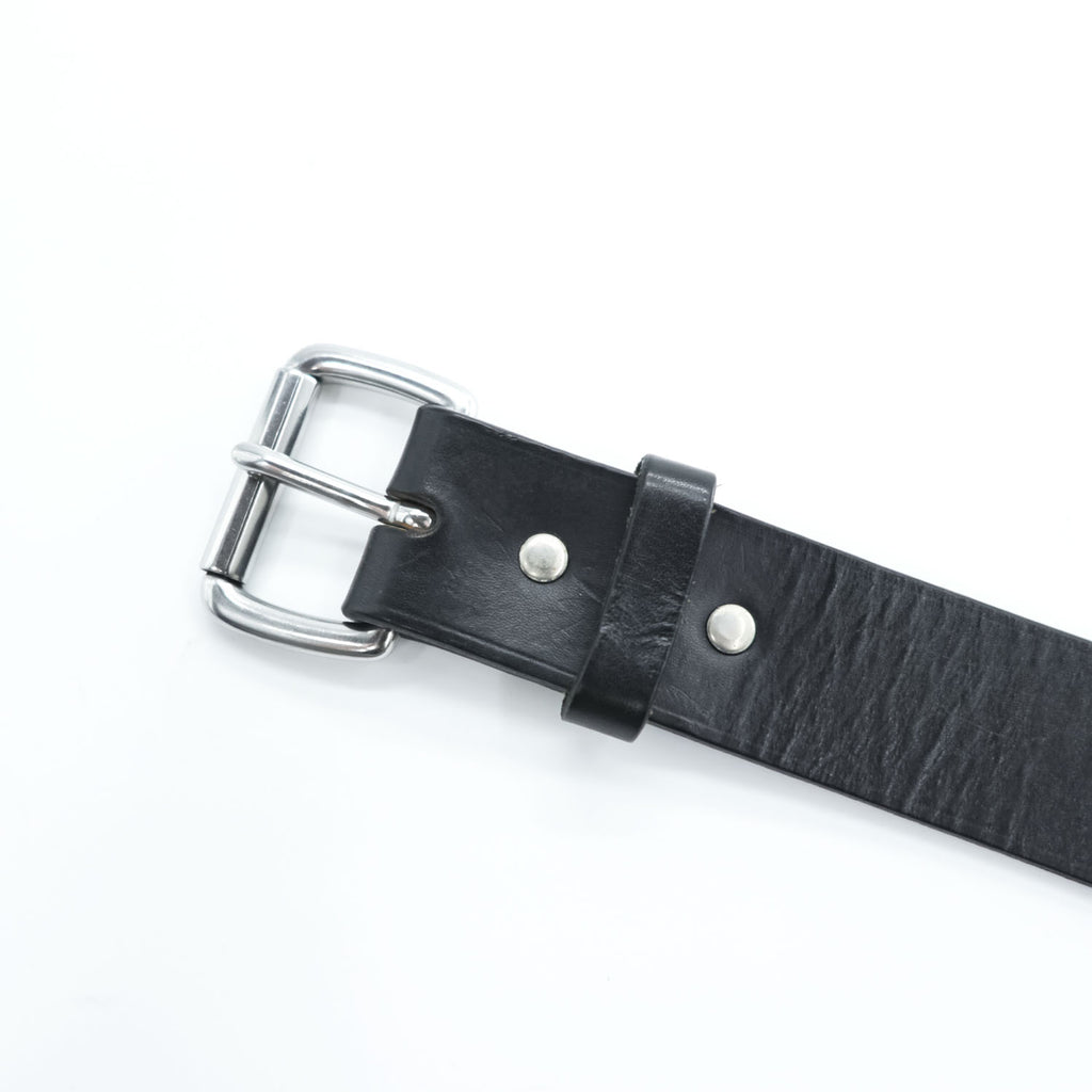 FILSON ブライドルレザー ベルト ブラック シルバー ローラー メタル バックル 35mm 本革