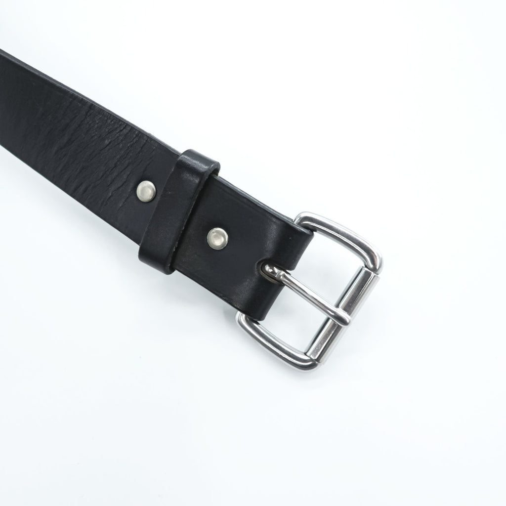 FILSON ブライドルレザー ベルト ブラック シルバー ローラー メタル バックル 35mm 本革
