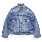 Levi's PREMIUM ビッグＥ 2ndタイプ デニムジャケット Gジャン S タック プリーツ セルヴィッヂ RELAXED PC9-A7632-0014