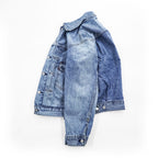 Levi's PREMIUM ビッグＥ 2ndタイプ デニムジャケット Gジャン S タック プリーツ セルヴィッヂ RELAXED PC9-A7632-0014