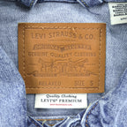 Levi's PREMIUM ビッグＥ 2ndタイプ デニムジャケット Gジャン S タック プリーツ セルヴィッヂ RELAXED PC9-A7632-0014