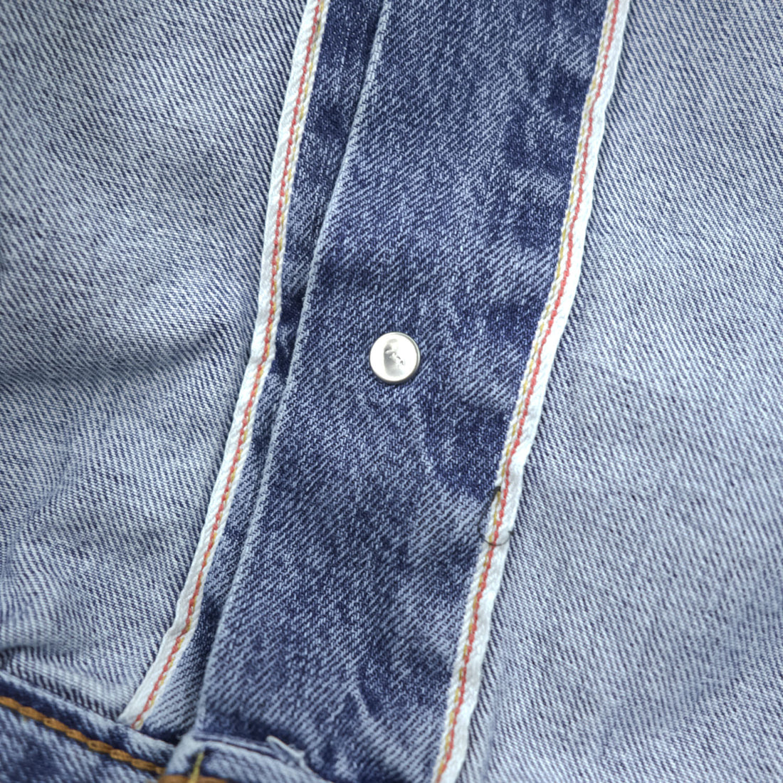 Levi's PREMIUM ビッグＥ 2ndタイプ デニムジャケット Gジャン S タック プリーツ セルヴィッヂ RELAXED PC9-A7632-0014