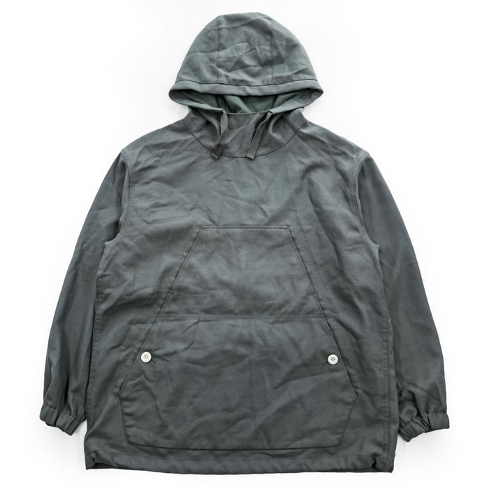 snow peak ハイブリッドウールユーティリティパーカ フーデッドジャケット M ドローコード ビッグポケット 20s HOME CAMP JK-25SU104