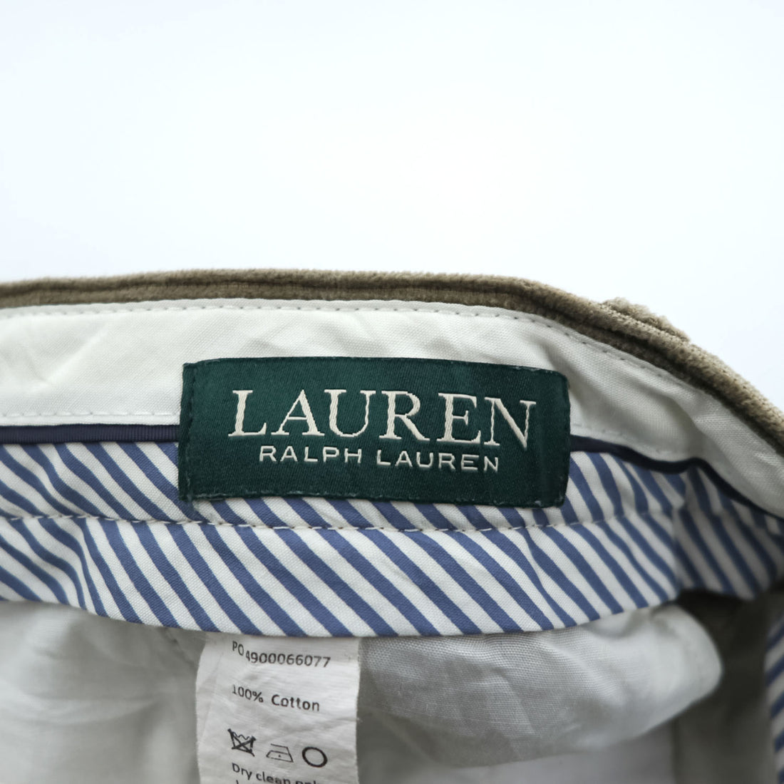 LAUREN RALPH LAUREN 90年代 ヴィンテージ コーデュロイ スラックス パンツ L ブラウン ワイド 2タック プリーツ ダブルカフス
